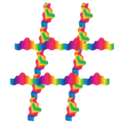 Rainbow Guilloche Hashtag 2 No Background