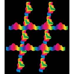 Rainbow Guilloche Hashtag 2