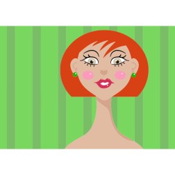 Red Haired Woman Portrait