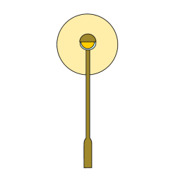 Street lights: front view
