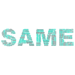 Same typography