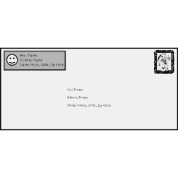 Sample envelope