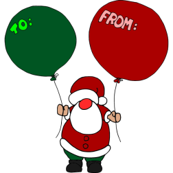 Santa to-from card