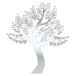 Simple Hearts Tree 13 No Background