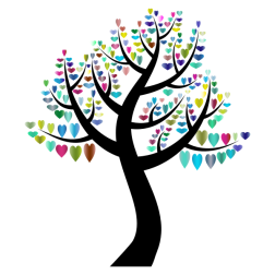 Simple Hearts Tree 5