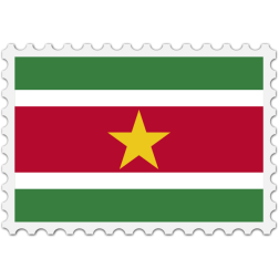 StampSurinameFlag
