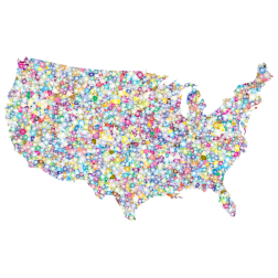 Sweet Tiled United States Map