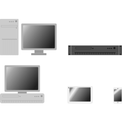 Online devices vector image