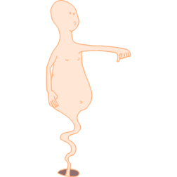 Thumb down spirit
