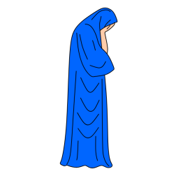 Woman covering her face with her hands
