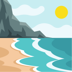 A wild beach