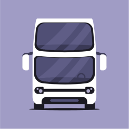 A bus front view