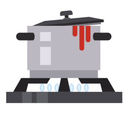 A pressure cooker