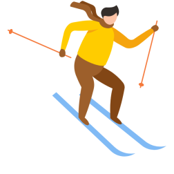A skier