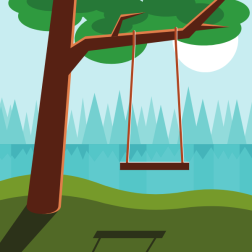 A tree swing