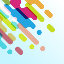 Abstract colored shapes