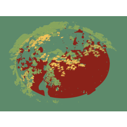 Abstract leaf planet