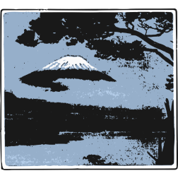 Abstract Mt Fuji