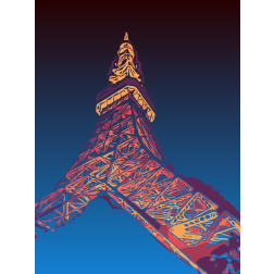 Abstract Tokyo tower