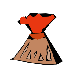 Abstract volcano