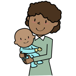 African mother and baby
