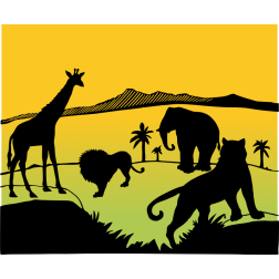 African Safari Scene