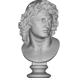 Alexander The Great Bust 3D Clip Art