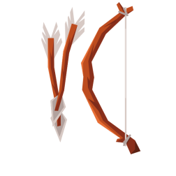 Ancient bow and arrows