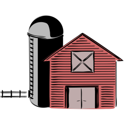 Barn vector image