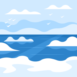Landscape with Ocean and Clouds