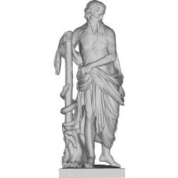 Asclepius 3D statue