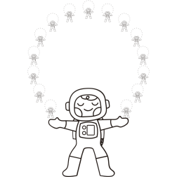 Astronaut Juggler