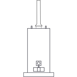 Atmospheric gas water heater