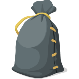 Gray Bag from the Glitch game