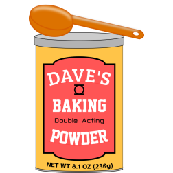 Baking powder vector image