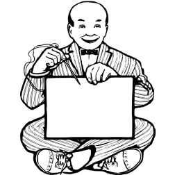 Bald needle man frame