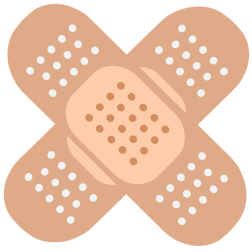 Medical bandage cross