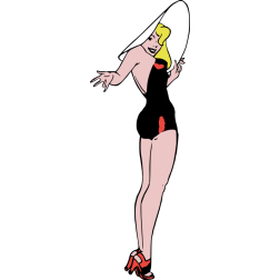 Beach pin-up