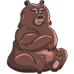 Grumpy bear