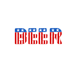 Beer Text USA flag