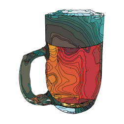 Abstract Beer Mug