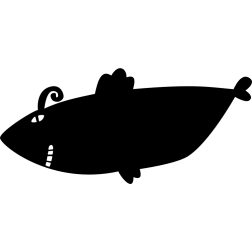 Big Tuna Cartoon Silhouette