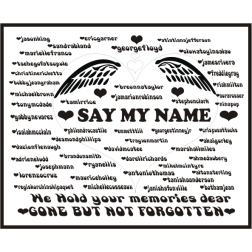 Say my name sign