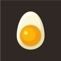 A boiled egg