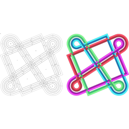 Knot in ribbon form
