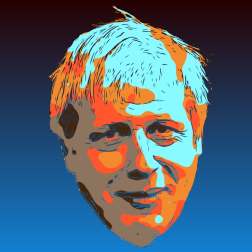 Boris Johnson's flying head