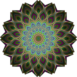 Fractal geometrical graphic shape