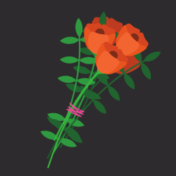 Bouquet of red flowers-1760729946