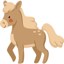 Brown pony