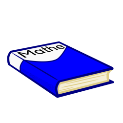 Blue schoolbook